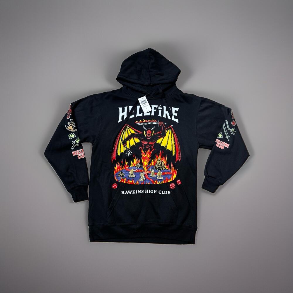 Stranger Things Hellfire Club Art Hoodie Size SMALL New With Tags